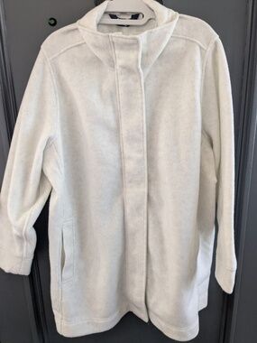 Land's End Women's Plus Size Luxe Fleece Coat, 1x